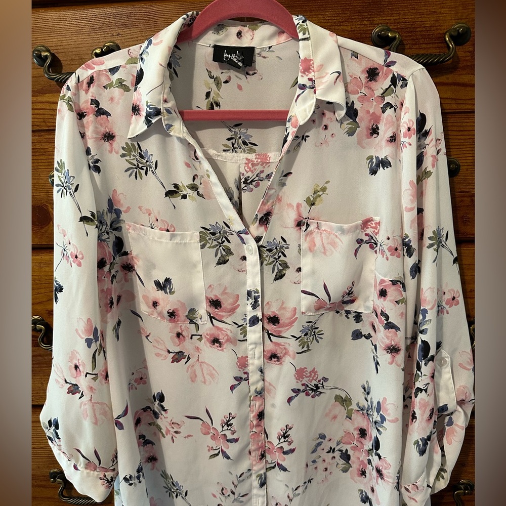 Long sleeve floral shirt